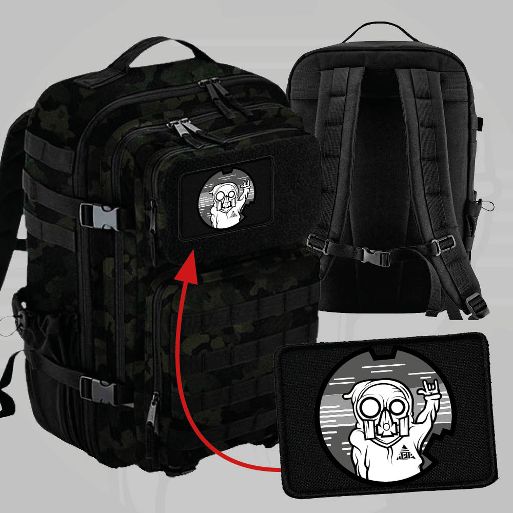 Batoh s vyměnitelnými patchemi 35L